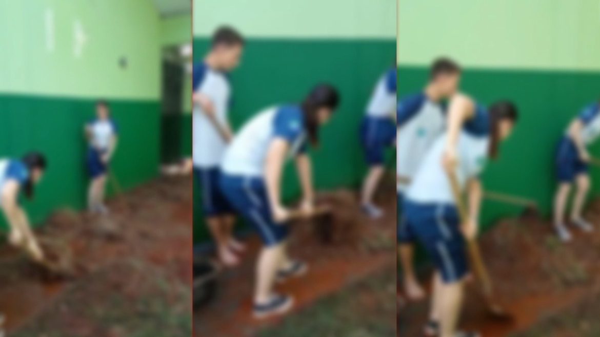 alunos-sao-colocados-para-carpir-gramado-de-escola-civico-militar-em-ms;-veja-video