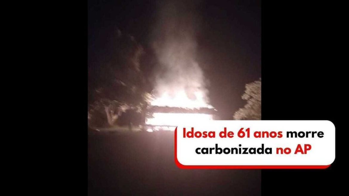 idosa-de-61-anos-morre-carbonizada-apos-casa-pegar-fogo-no-interior-do-amapa;-video