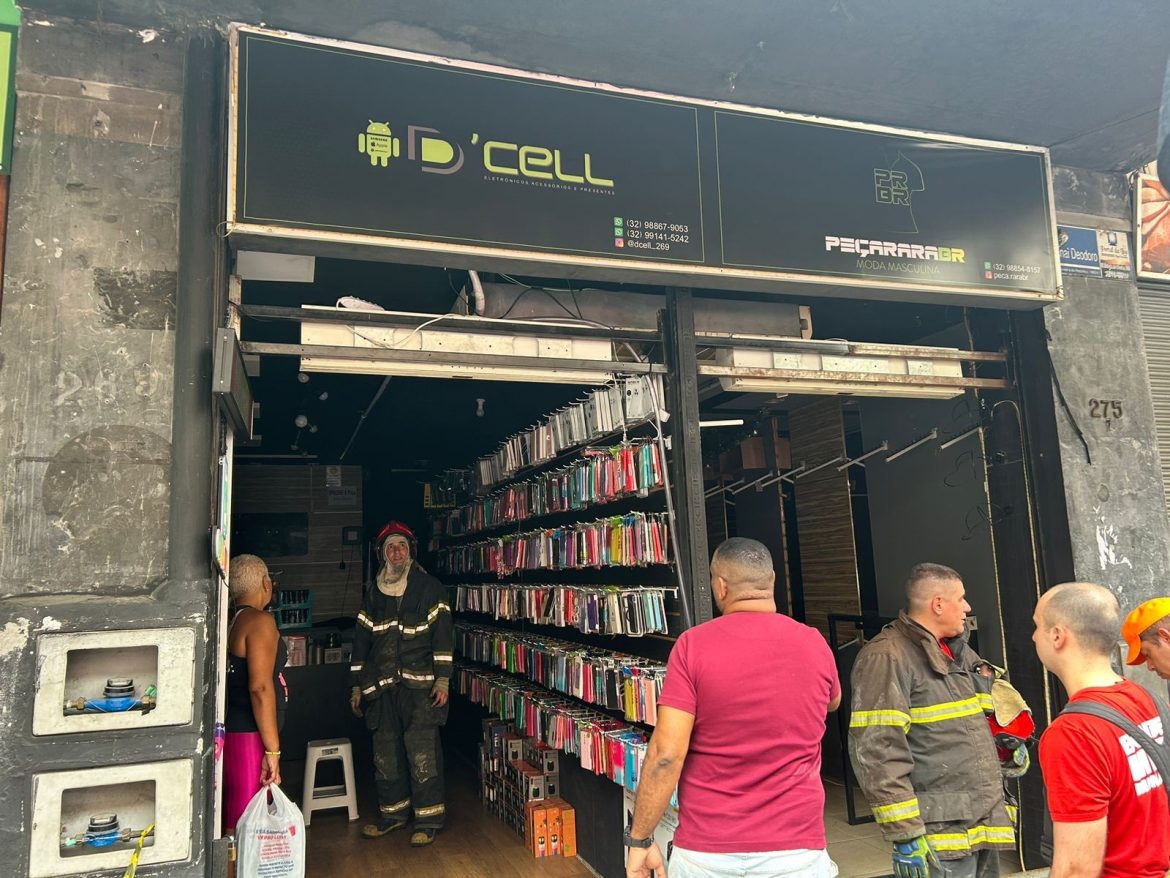 maquinas-caca-niqueis-sao-descobertas-apos-sobreloja-pegar-fogo-no-centro-de-juiz-de-fora;-video