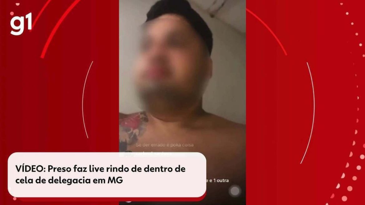 video:-preso-faz-live-rindo-de-dentro-de-cela-de-delegacia-em-mg